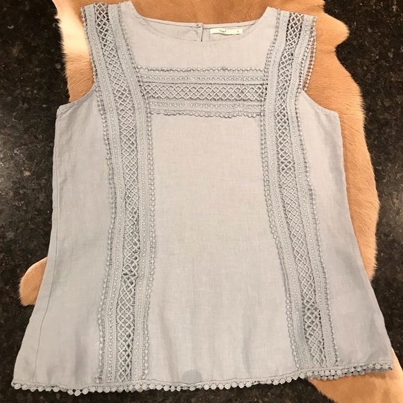 4/$25 Hazel Sleeveless top w/ embellishments S - Picture 1 of 8